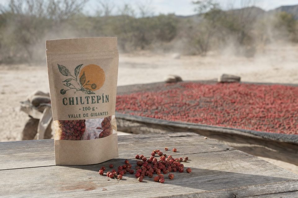 Bolsa de 100 g de chiltepín Valle de Gigantes